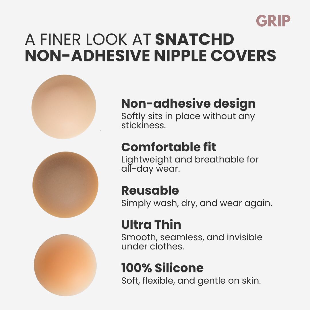 Snatchd GRIP Nipple Covers (Non-Adhesive)